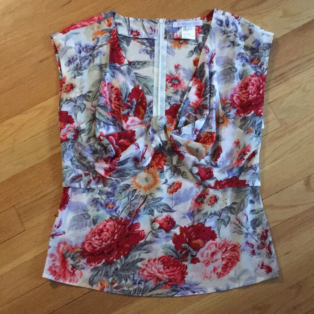 Paul & Joe Sister Silk Floral top - size 3